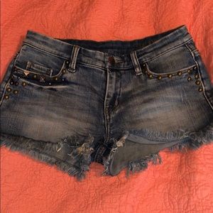 Blank Denim Short Shorts